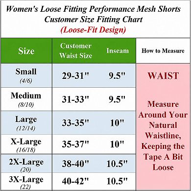 Jump Start Women's Loose Fit Moisture-Wicking Performance Shorts