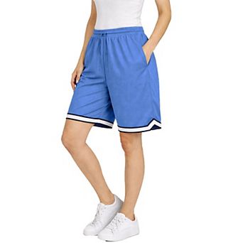 Jump Start Women's Loose Fit Premium Active Moisture Wicking Workout Mesh Shorts With Trim