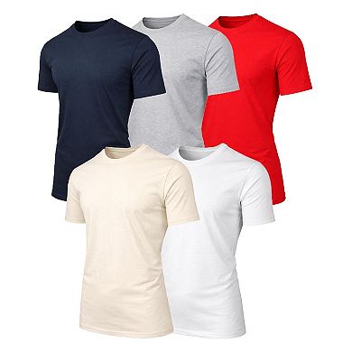 Blue Ice Men's Short Sleeve Crew Neck Solid Tee