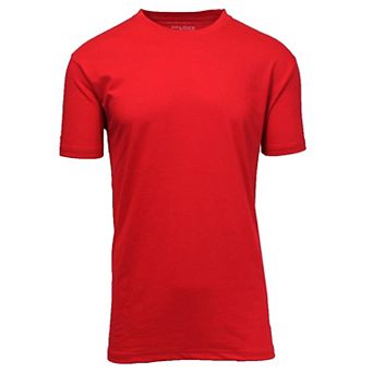 Blue Ice Men's Short Sleeve Crew Neck Solid Tee