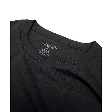 Blue Ice Women's Loose Fit Short Sleeve Crew Neck Solid Tee