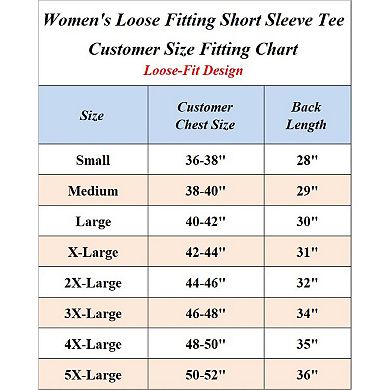 Blue Ice Women's Loose Fit Short Sleeve Crew Neck Solid Tee