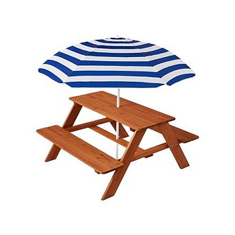 Kids Wooden Picnic Table Set