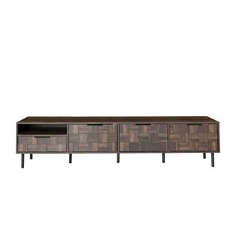 Pnronnc Modern TV Stand for 85 Inch TVs with Storage Cabinets Drawer Shelf