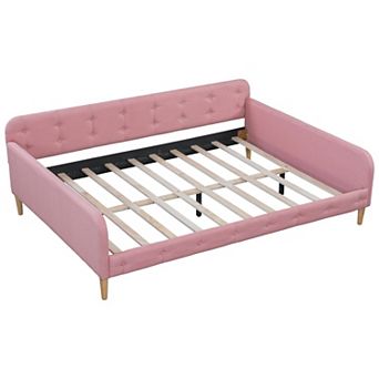 Pnronnc Upholstered Linen Daybed Sofa Bed