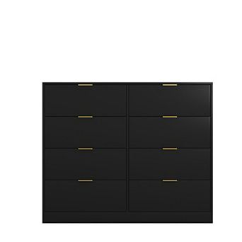 Trikiousd 8-Drawer Wood Dresser, Modern Storage Chest for Bedroom and Hallway