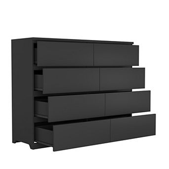 Trikiousd 8-Drawer Wood Dresser, Modern Storage Chest for Bedroom