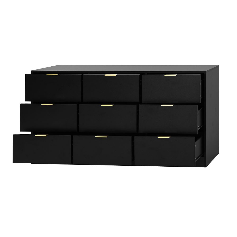 Trikiousd 9-Drawer Wood Dresser, 63