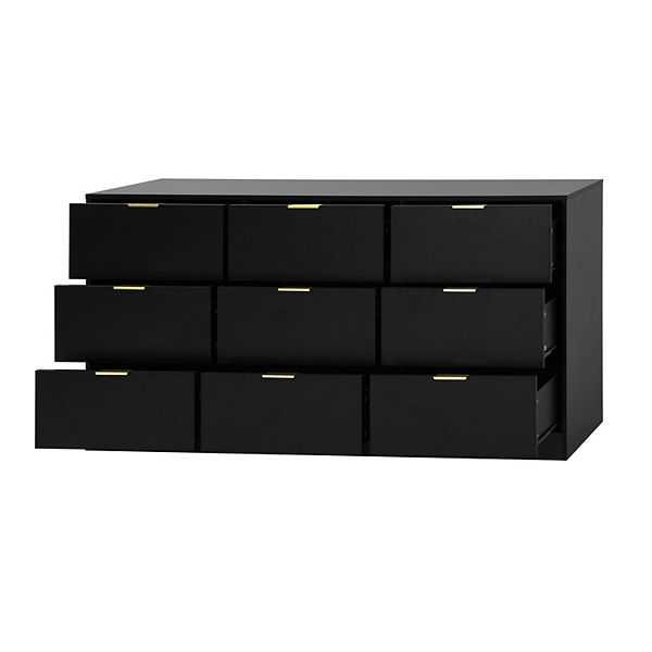 Trikiousd 9-Drawer Wood Dresser, 63