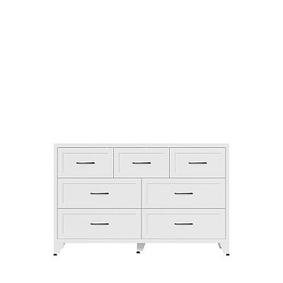 low profile dresser modern Rift - Wooden Modern Minimalist Low Designer Dresser, White Oak