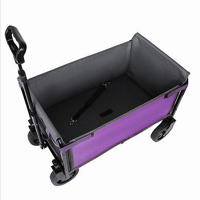Trikiousd 3-in-1 Folding Wagon Cart Lightweight 220LBS Utility Pet & Camping Wagon