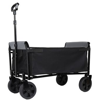 Trikiousd 3-in-1 Folding Wagon Cart Lightweight 220LBS Utility Pet & Camping Wagon