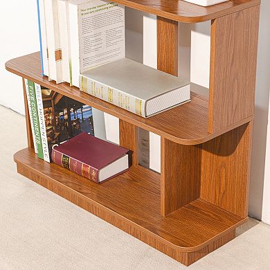 Trikiousd 5-Tier Open Bookcase Storage Shelf for Living Room and Home Office