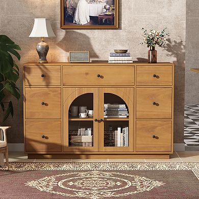 Trikiousd 7 Drawers Sideboard Buffet Cabinet Storage Cabinet