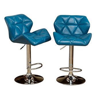 Trikiousd Adjustable Swivel Hydraulic Bar Stools Set of 2