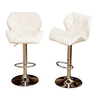 Trikiousd Adjustable Swivel Hydraulic Bar Stools Set of 2