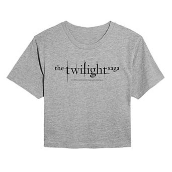 Juniors' The Twilight Saga Logo Cropped Tee