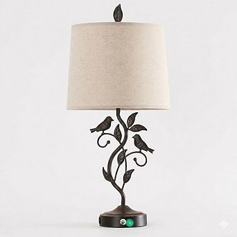 Farmhouse Touch Table Lamp with USB Ports