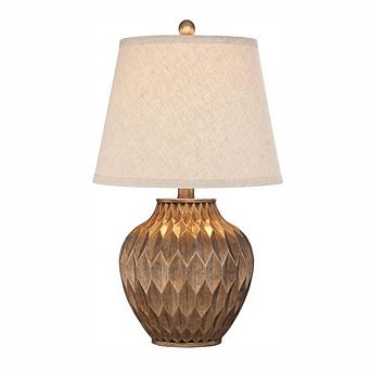Bronze Geometric Urn Table Lamp