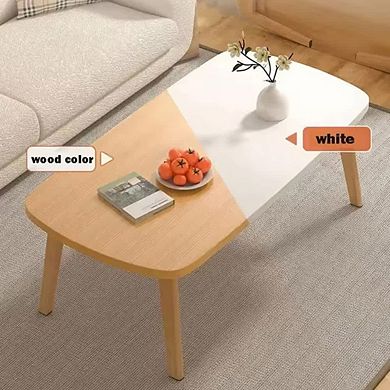 Folding Coffee Table Collapsible Wooden Mini Desk Multifunctional Foldable Coffee Tables