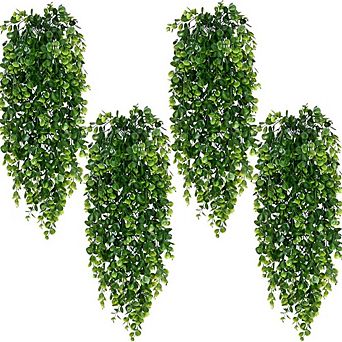 Hanging Eucalyptus Ivy Vines Set of 4 UV Resistant