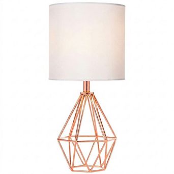 Geometric Table Lamp Fabric Shade