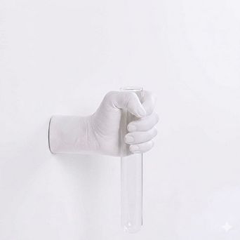 Hand Sculpture Wall Vase with Test Tube