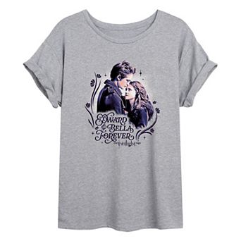 Juniors' The Twilight Saga "Edward & Bella Forever" Oversized Tee