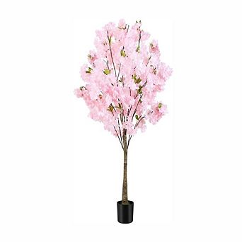 Artificial Cherry Blossom Tree in Pot Indoor 6FT