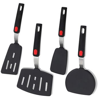 4 pc Silicone Spatula Set, 600°F Heat Resistant, Nonstick, BPA-Free Kitchen Utensils