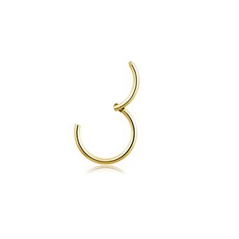 Gold Tone Septum Nose Ring Jewelry