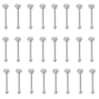 Straight Nose Stud and Ring Set