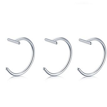 Fake Nose and Lip Ring Set