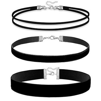 Gothic Lace Choker Set for Women
