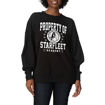 Women's Star Trek Property Of Starfleet Academy Oversized Fleece Crew Sweatshirt