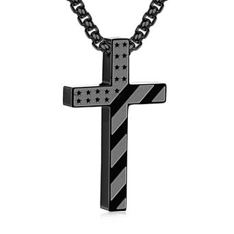 Black Cross Necklace