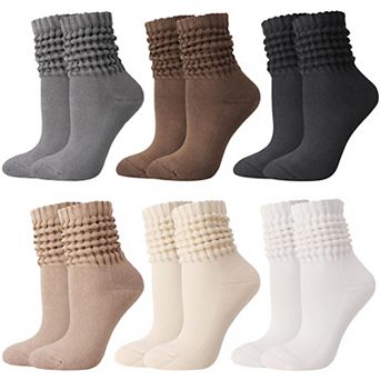 85 Cotton Blend Retro Slouch Crew Socks Soft Comfortable Versatile Wear