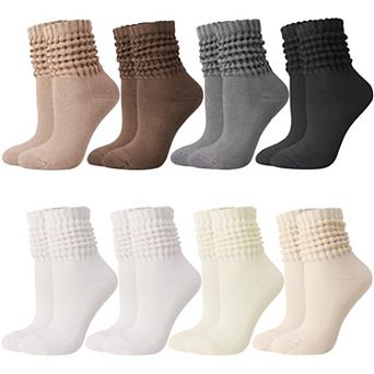 85 Cotton Blend Retro Slouch Crew Socks Soft Comfortable Versatile Wear