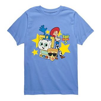 Boys 8-20 Disney’s Toy Story 5 Smarty Pants, Pizza with Sunglasses & Jessie Graphic T-Shirt