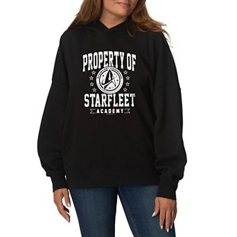 Women's Star Trek Property Of Starfleet Academy Oversized Fleece Hoodie Sweatshirt