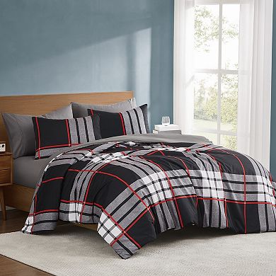 Truly Soft Danbury Plaid Microfiber Comforter Set
