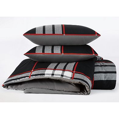 Truly Soft Danbury Plaid Microfiber Comforter Set