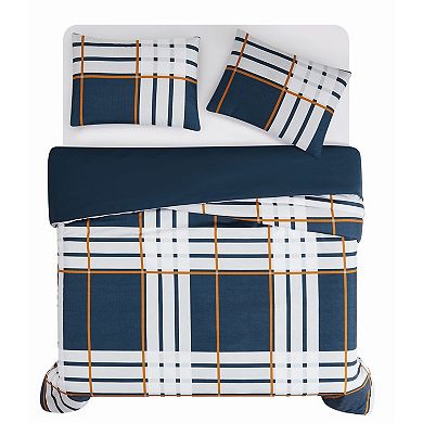 Truly Soft Plaid Microfiber Comforter Set