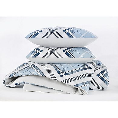 Truly Soft Lars Plaid Microfiber Comforter Set