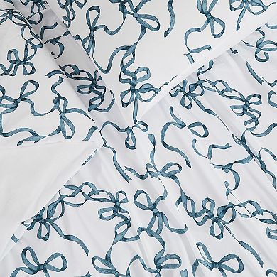 Truly Soft Printed Bow Microfiber Comforter Set