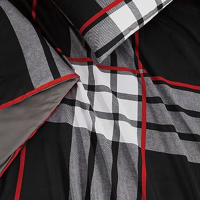 Truly Soft Danbury Plaid Microfiber Duvet Cover Set
