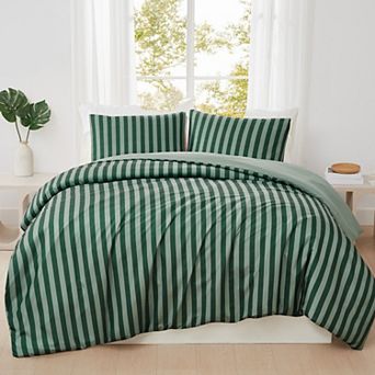 Truly Soft Weston Stripe Microfiber Duvet Cover Set