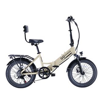 Gopowerbike Electric Folding Bike 20-inch Fat Tire 5 Pedal Assist Modes