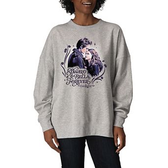 Women's The Twilight Saga "Edward & Bella Forever" Oversized Fleece Crew Sweatshirt