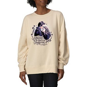 Women's The Twilight Saga "Edward & Bella Forever" Oversized Fleece Crew Sweatshirt